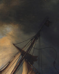 Christus in de storm op het meer van Galilea, Rembrandt van Rijn, detail