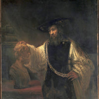 Aristoteles bij de buste van Homerus, Rembrandt van Rijn, kunstdruk van willem.