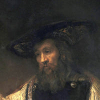 Aristoteles bij de buste van Homerus, Rembrandt van Rijn, detail