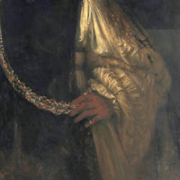 Aristoteles bij de buste van Homerus, Rembrandt van Rijn, detail