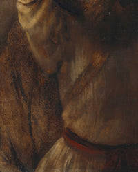 Mozes met de tafelen der wet, Rembrandt van Rijn, detail