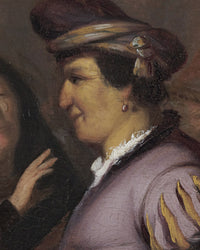 De brillenverkoper, Rembrandt van Rijn, detail