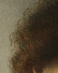 Zelfportret op jeugdige leeftijd, Rembrandt van Rijn, detail