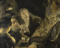 Het feestmaal van Belsazar, Rembrandt van Rijn, detail