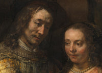 Het Joodse bruidje, Rembrandt van Rijn, detail