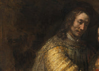 Het Joodse bruidje, Rembrandt van Rijn, detail