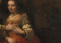 Het Joodse bruidje, Rembrandt van Rijn, detail