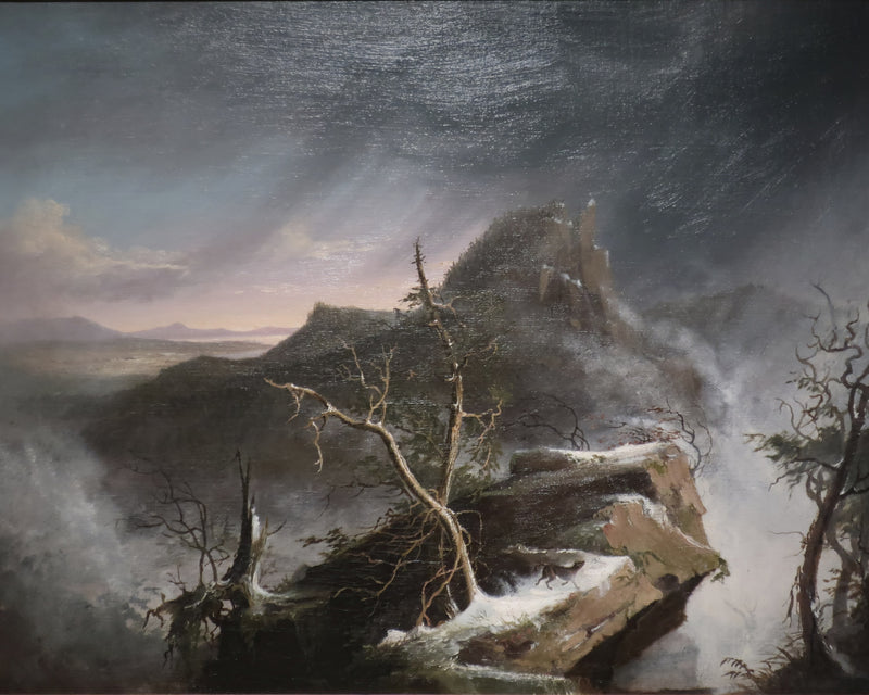 Sneeuwbui, Thomas Cole, kunstdruk van willem.