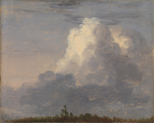 Wolkenstudie, Thomas Cole, kunstdruk van willem.