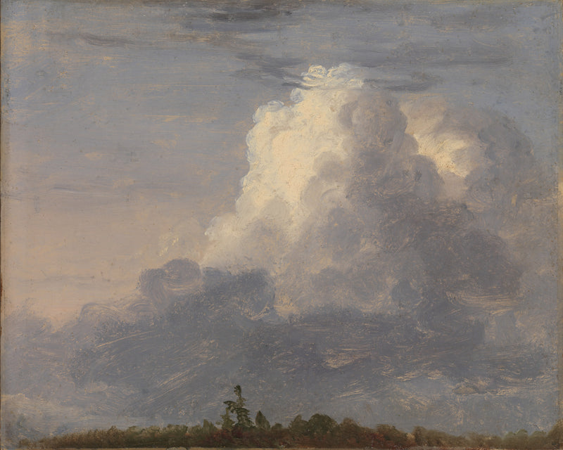 Wolkenstudie, Thomas Cole, kunstdruk van willem.