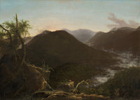 Zonsopgang in de Catskills, Thomas Cole, kunstdruk van willem.