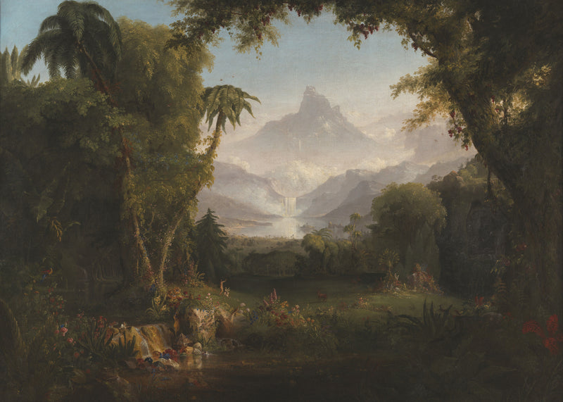 De hof van Eden, Thomas Cole, kunstdruk van willem.