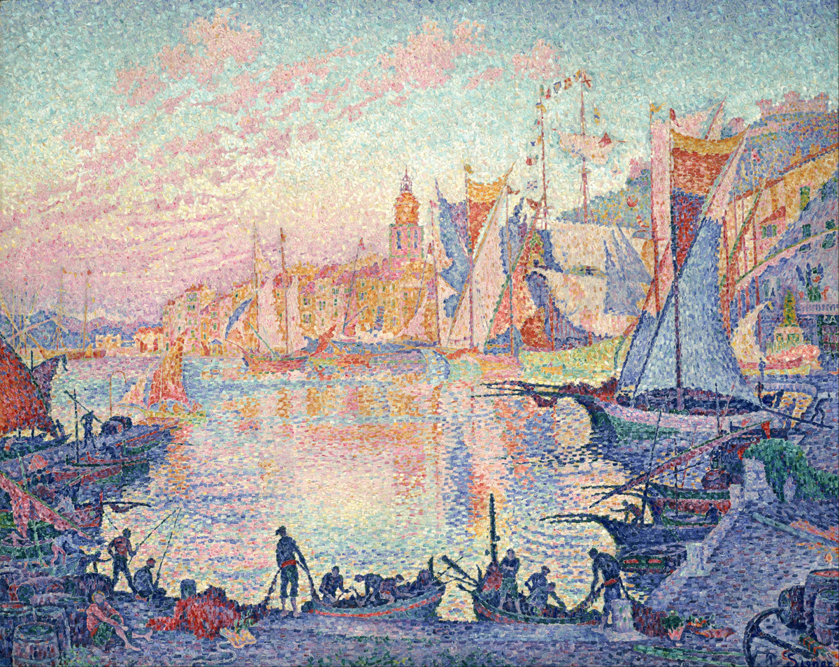 Port of Saint-Tropez, Paul Signac, kunstdruk van willem.