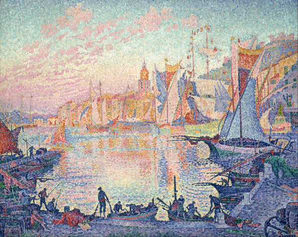 Port of Saint-Tropez, Paul Signac, kunstdruk van willem.