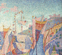 Port of Saint-Tropez, Paul Signac, detail