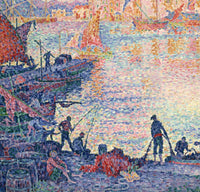 Port of Saint-Tropez, Paul Signac, detail