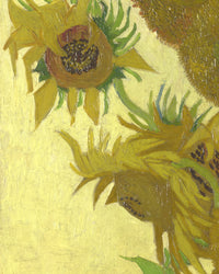 Vaas met vijftien zonnebloemen, Vincent van Gogh, detail
