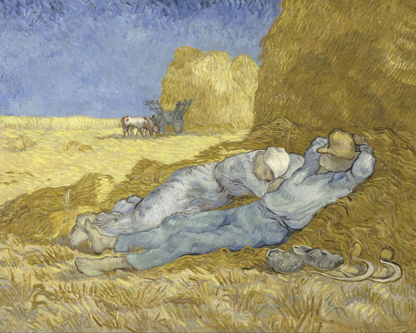 De siësta (naar Millet), Vincent van Gogh, kunstdruk van willem.