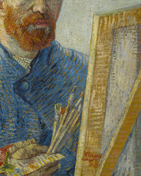 Zelfportret als schilder, Vincent van Gogh, detail