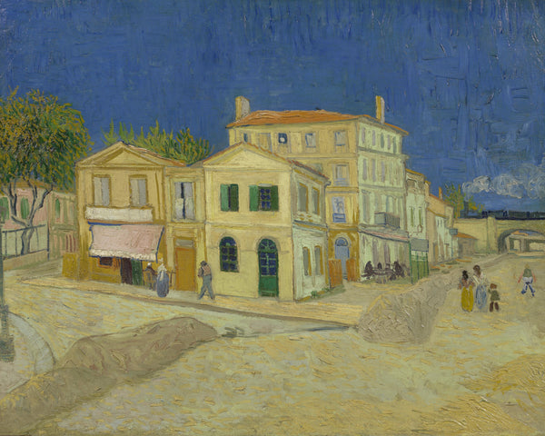 Het gele huis, Vincent van Gogh, kunstdruk van willem.
