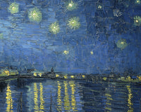 Sterrennacht boven de Rhône, Vincent van Gogh, detail