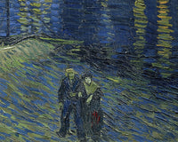 Sterrennacht boven de Rhône, Vincent van Gogh, detail
