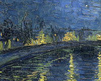 Sterrennacht boven de Rhône, Vincent van Gogh, detail