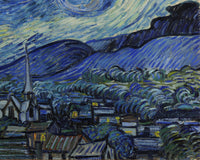 De sterrennacht, Vincent van Gogh, detail