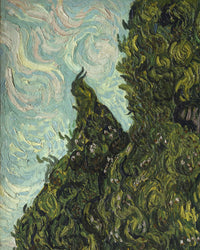 Cipressen, Vincent van Gogh, detail