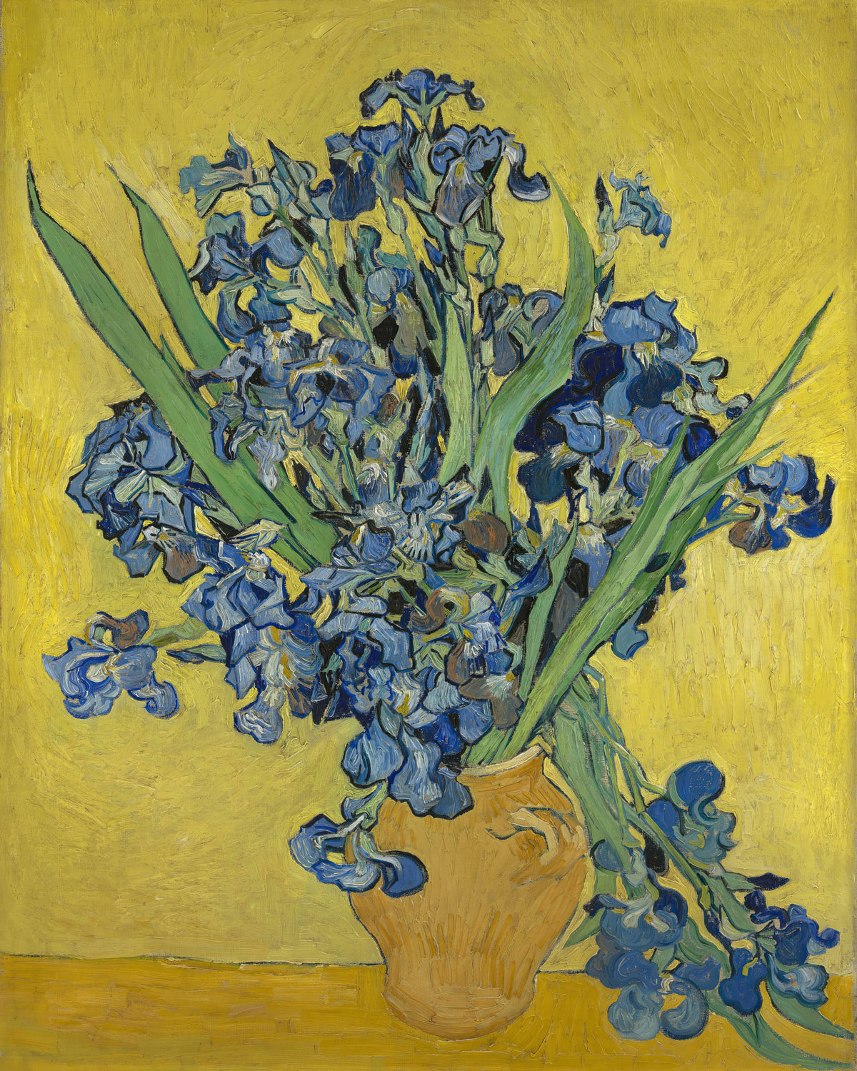 Irissen (1890), Vincent van Gogh, kunstdruk van willem.