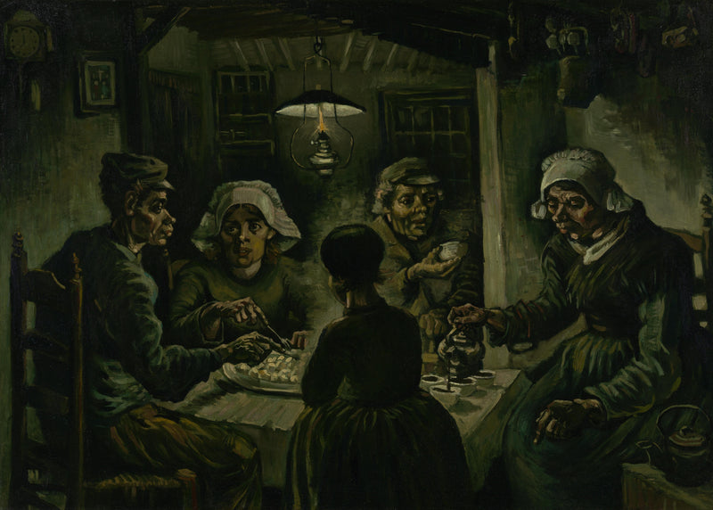 De aardappeleters, Vincent van Gogh, kunstdruk van willem.
