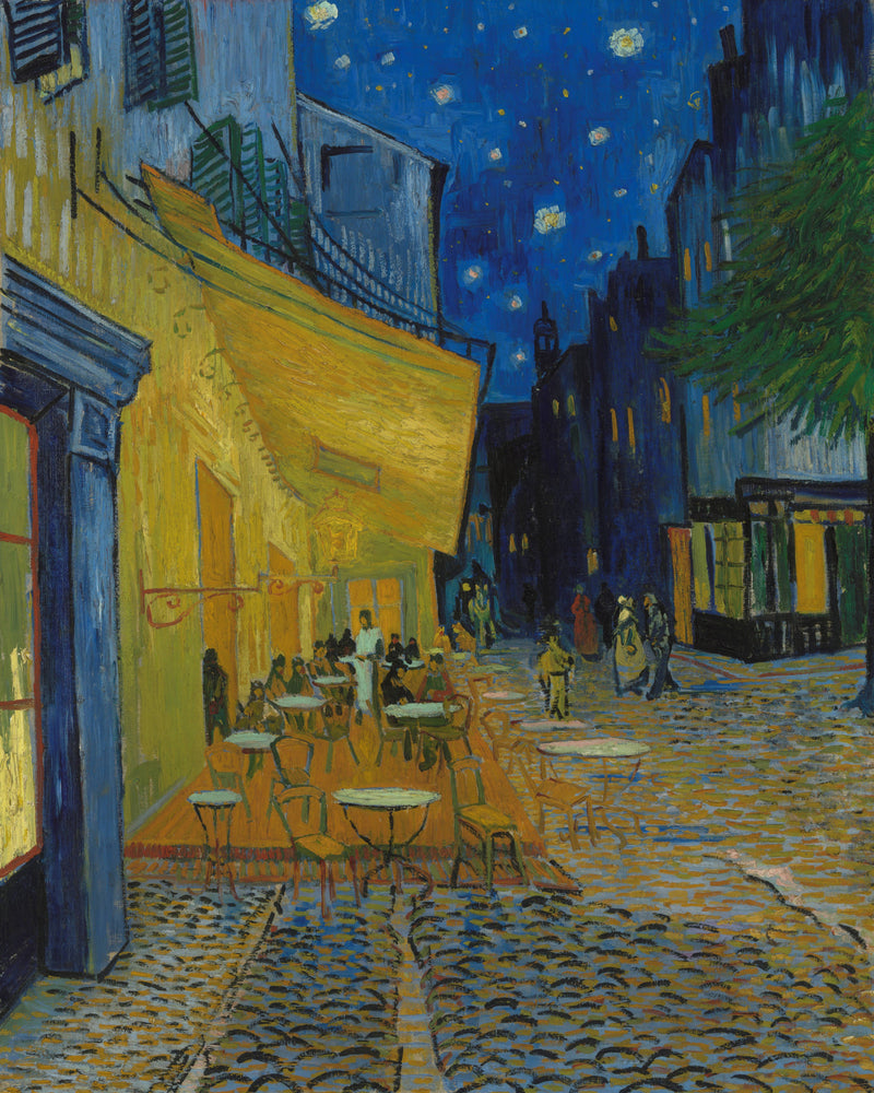 Caféterras bij nacht (Place du Forum), Vincent van Gogh, kunstdruk van willem.