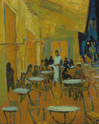 Caféterras bij nacht (Place du Forum), Vincent van Gogh, detail