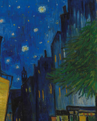 Caféterras bij nacht (Place du Forum), Vincent van Gogh, detail