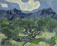 De olijfbomen, Vincent van Gogh, kunstdruk van willem.