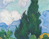 Korenveld met cipressen, Vincent van Gogh, detail