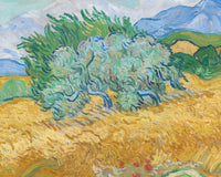 Korenveld met cipressen, Vincent van Gogh, detail