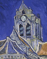 De kerk van Auvers, Vincent van Gogh, detail
