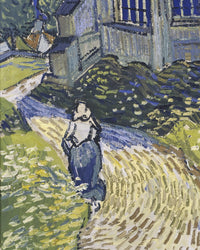 De kerk van Auvers, Vincent van Gogh, detail