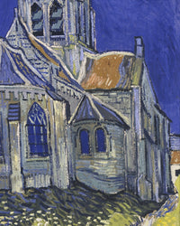 De kerk van Auvers, Vincent van Gogh, detail