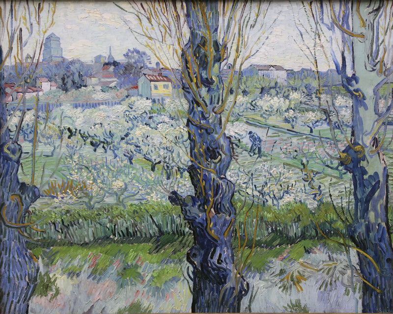 Zicht op Arles, Vincent van Gogh, kunstdruk van willem.