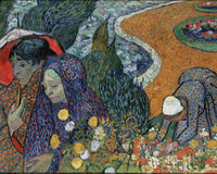 Herinnering aan de tuin in Etten, Vincent van Gogh, kunstdruk van willem.