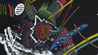Ontwerp voor wand A van de Juryfreie Kunstausstellung, Wassily Kandinsky, detail