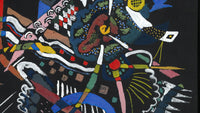 Ontwerp voor wand A van de Juryfreie Kunstausstellung, Wassily Kandinsky, detail
