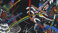 Ontwerp voor wand A van de Juryfreie Kunstausstellung, Wassily Kandinsky, detail