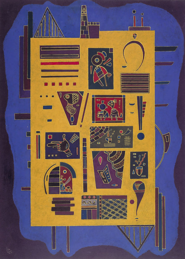 Een conglomeraat, Wassily Kandinsky, kunstdruk van willem.