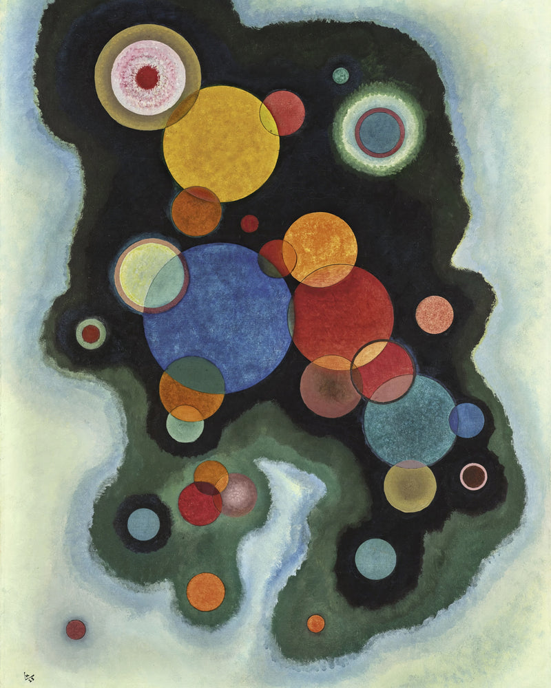 Verdiepte impuls, Wassily Kandinsky, kunstdruk van willem.