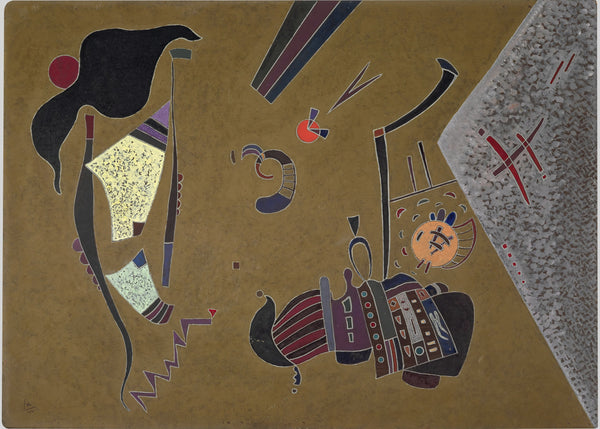 De kleine rode cirkel, Wassily Kandinsky, kunstdruk van willem.