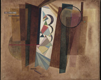 Ontwikkeling in bruin, Wassily Kandinsky, kunstdruk van willem.
