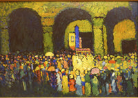 De Ludwigskirche in München, Wassily Kandinsky, kunstdruk van willem.